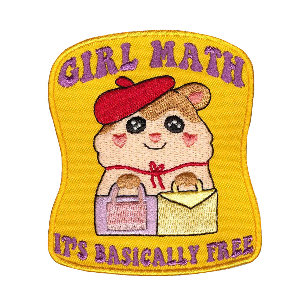 Merkattu.fi - haalarimerkki, Girl math