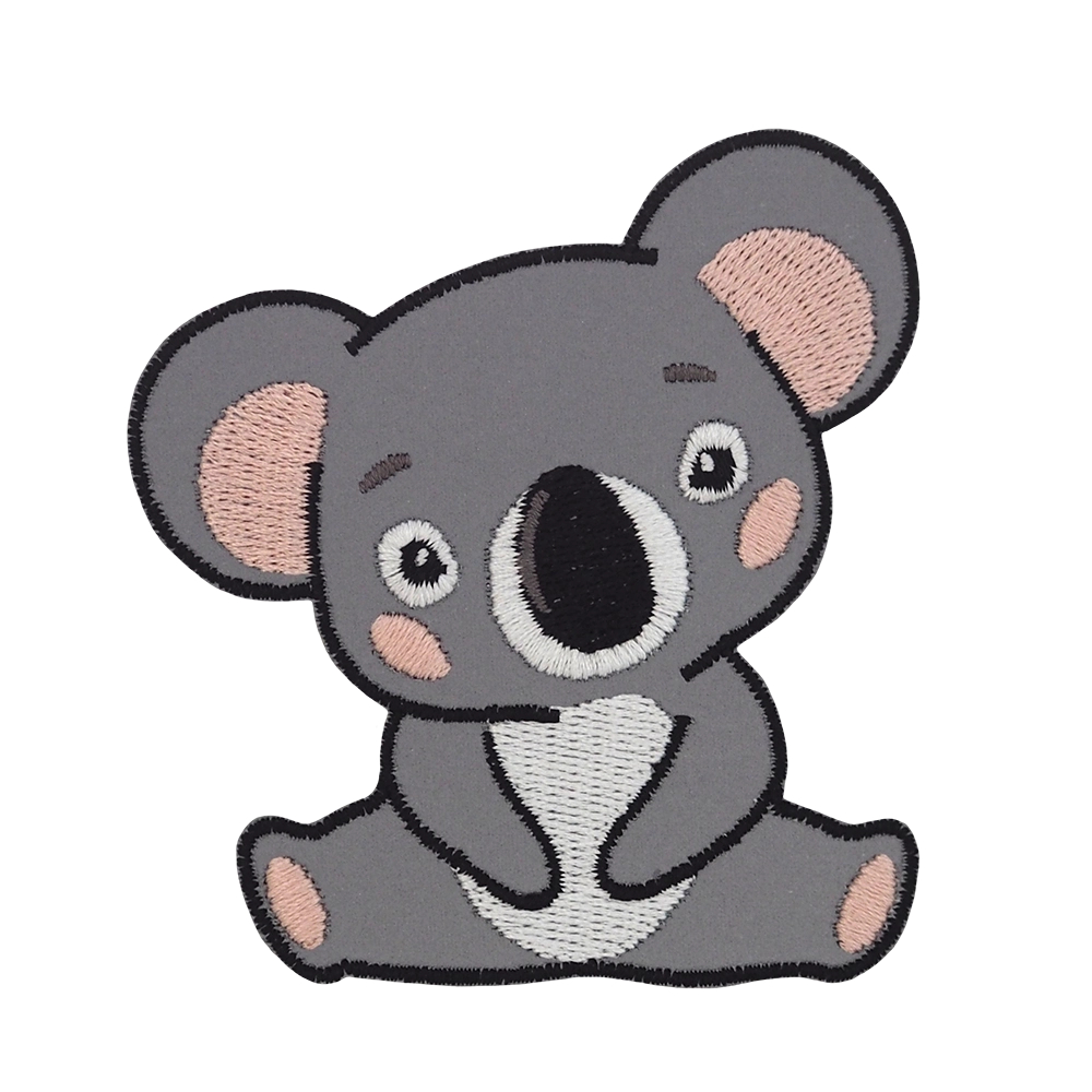 Brodeerattu Koala-heijastinhaalarimerkki.