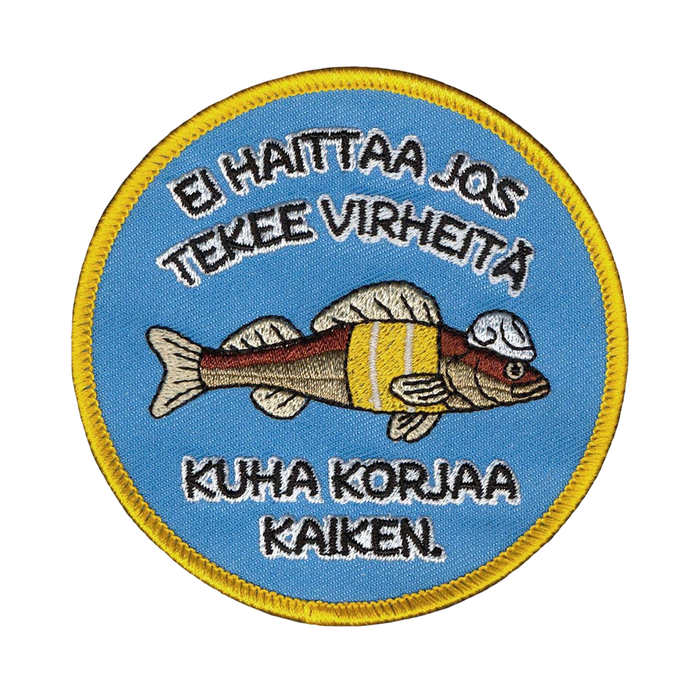 Merkattu.fi - haalarimerkki Kuha korjaa