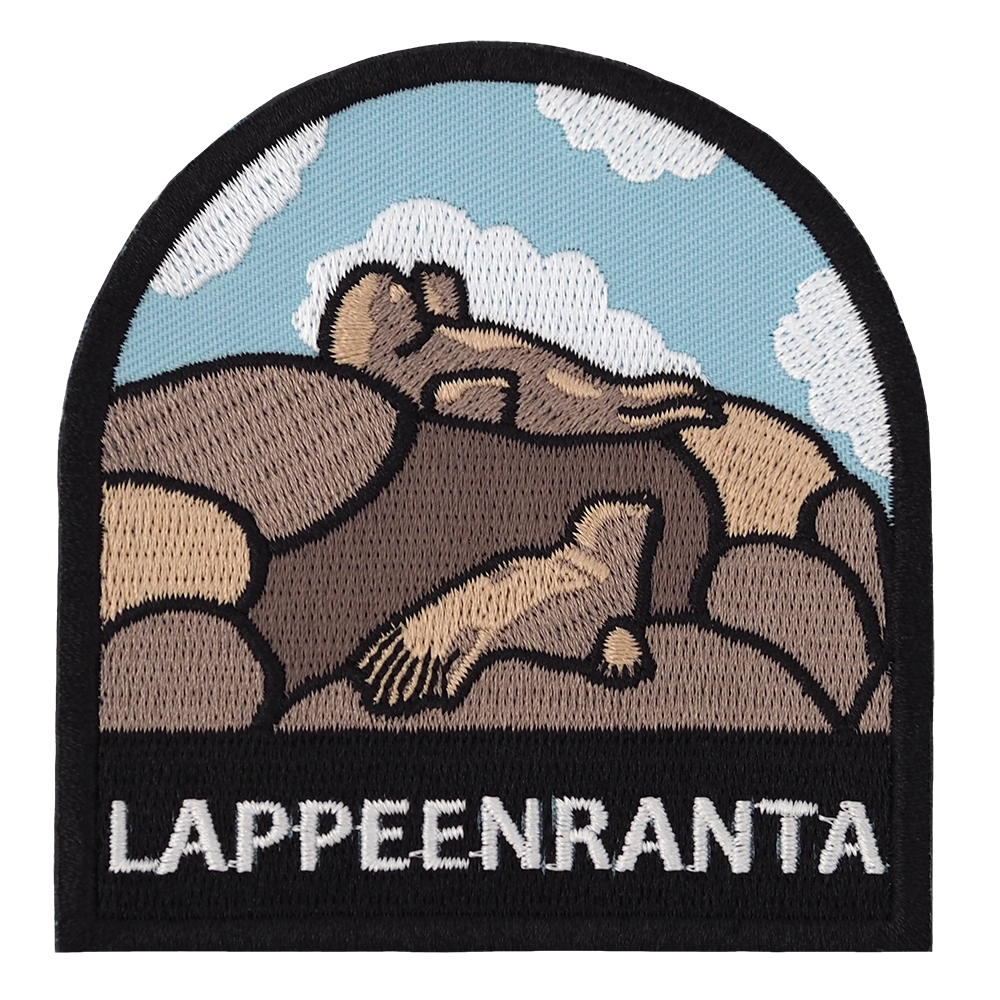 Brodeerattu haalarimerkki, Lappeenranta.