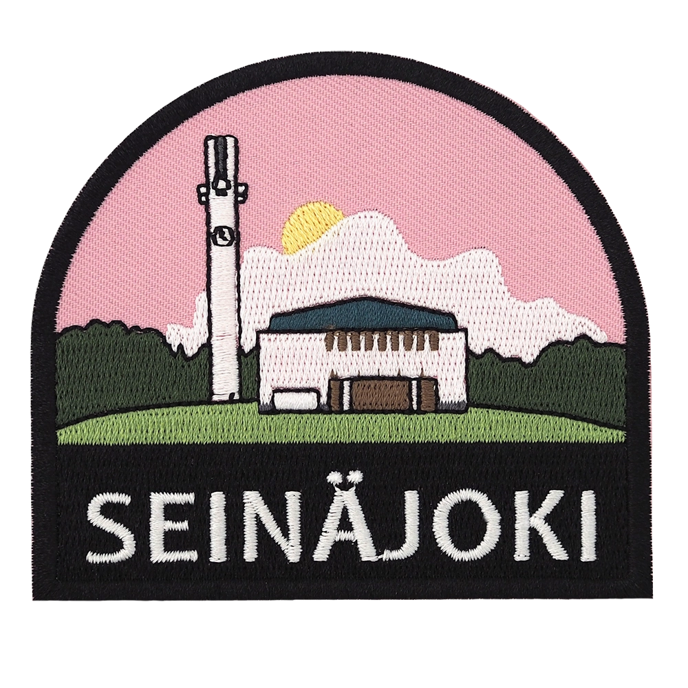 Brodeerattu haalarimerkki, Seinäjoki.