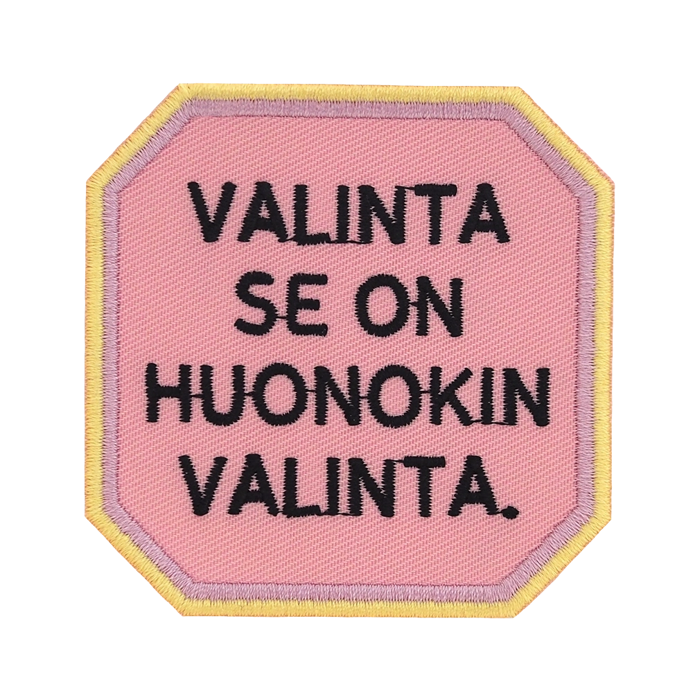 Merkattu.fi - haalarimerkki Valinta se on