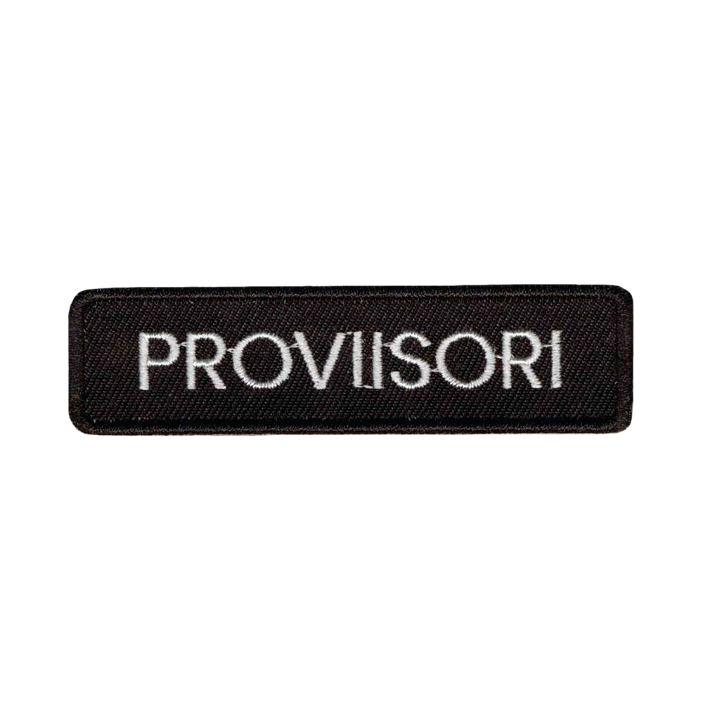 Brodeerattu haalarimerkki, proviisori.
